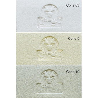 SIO-2® PRAF - White Sculpture/Raku Clay with Fine Grog, 27.6 lb